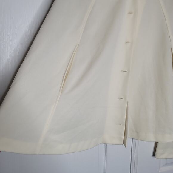 Vintage Fred Rothschild Poly 2pc Set Cape Pants Cream Small/Medium - Picture 5 of 10
